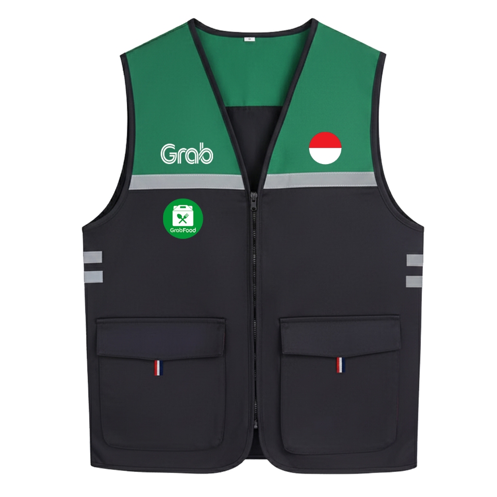 Rompi Grab Original | Rompi Ojol Grab | Rompi Casual Grab