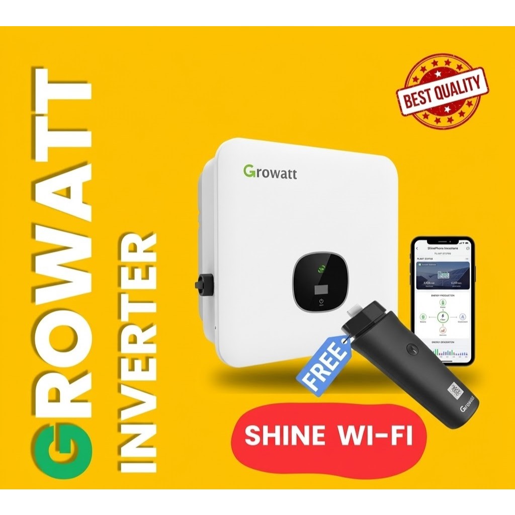 INVERTER GROWATT MOD8000TL3-X/ONGRID/SOLARHOMESYTEM/SOLARPANEL/PANELSURYA