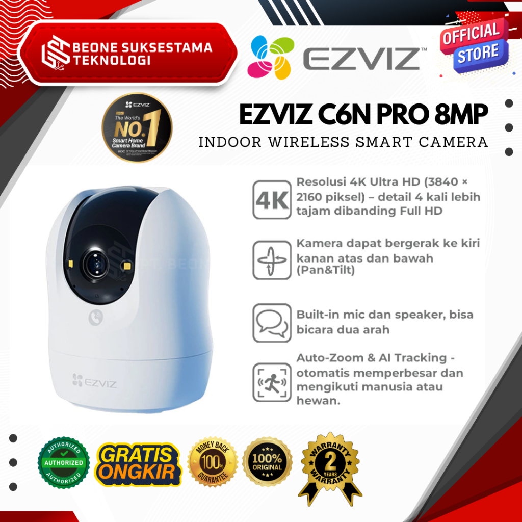 EZVIZ C6N G1 8MP 4K Smart Camera Indoor