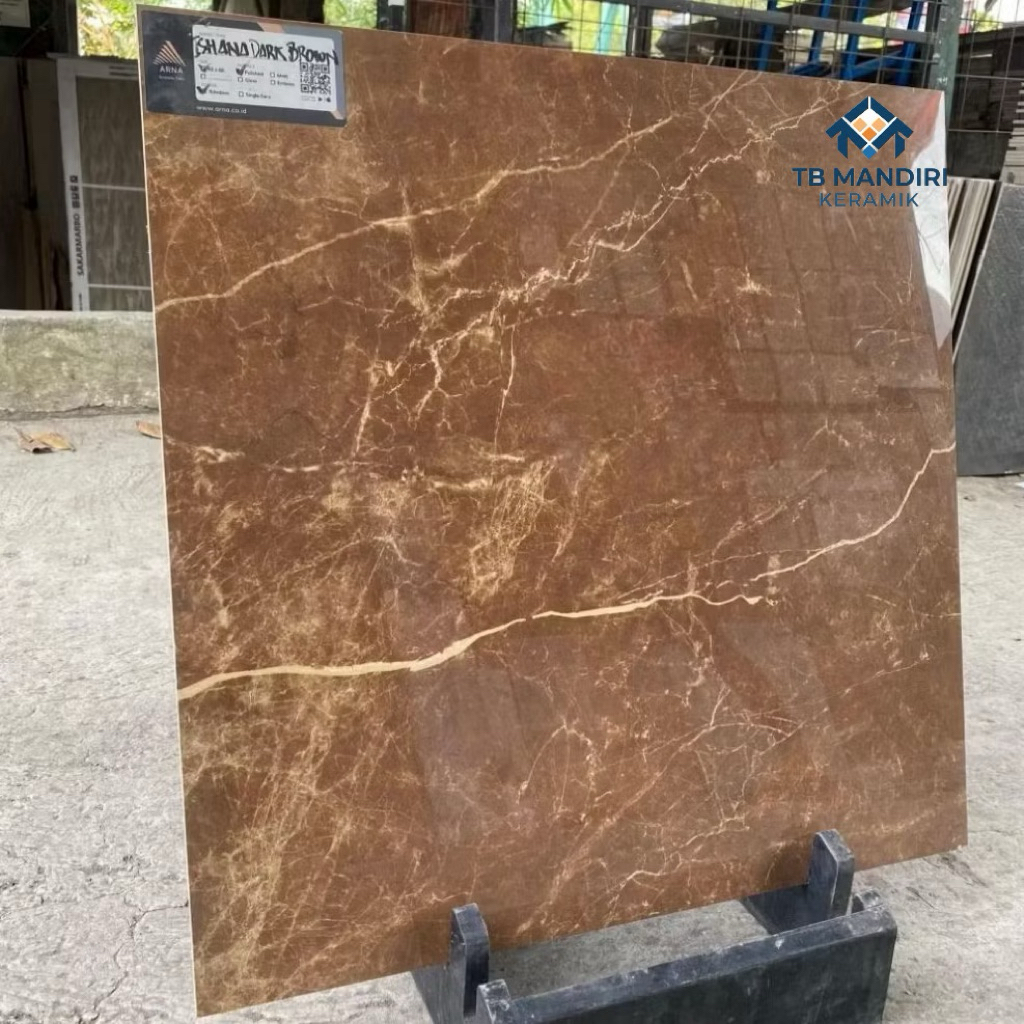 Granit 60x60 Arna Ishana Dark Brown | Glazed Polished