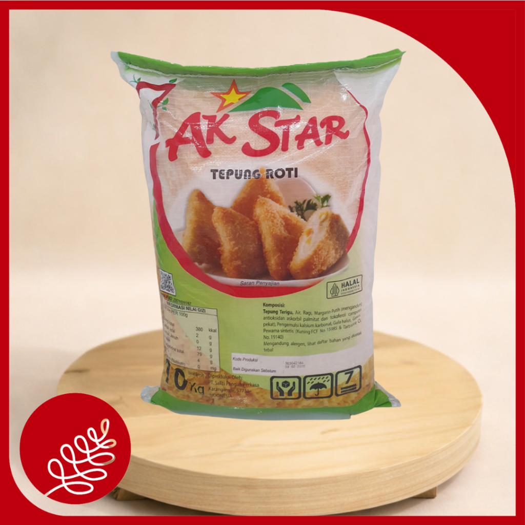 Ak Star Breadcrumb Orange 10kg / Makanan / Tepung / Bahan Pokok / Tepung Roti / Bahan Kue / Tepung /