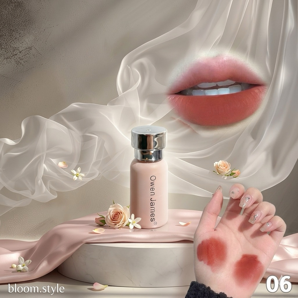 Owen James Lip Cream Matte - Lipstik matte Viral TikTok  Tahan Lama Waterproof | Sekali Oles Langsun