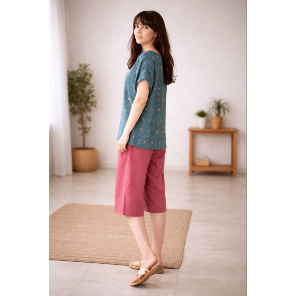setelan piyama baju tidur wanita korea katun adem premium