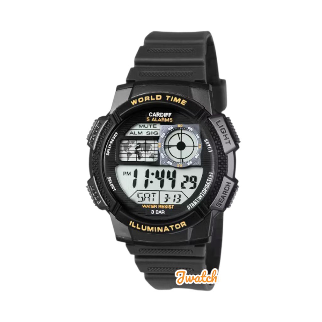 Jam Tangan Digital Pria Cardiff 385