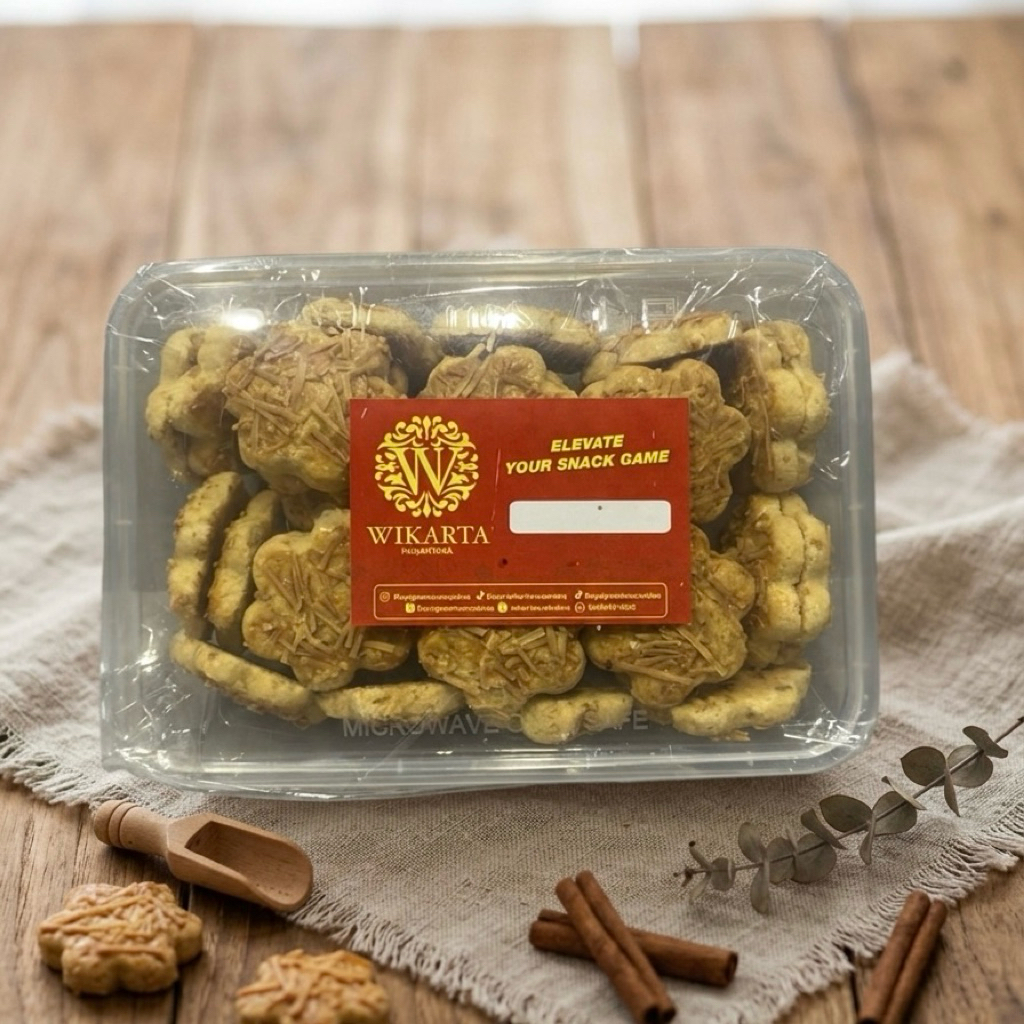 SAKURA CHEESE TINWAL kue kering kue lebaran cookies keju kiloan 290gram kue kiloan