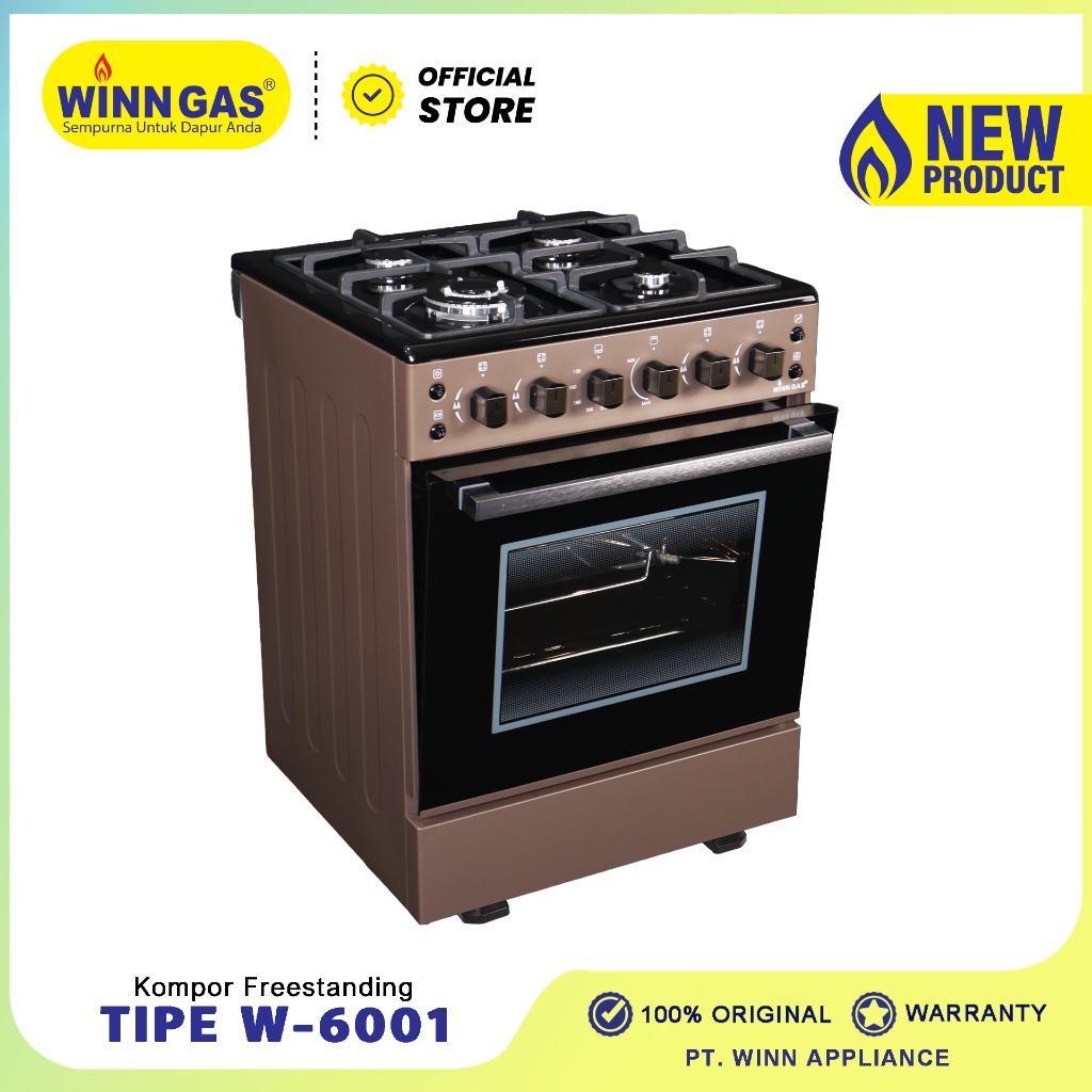 Winn Gas Kompor Freestanding + Oven Grill W6001