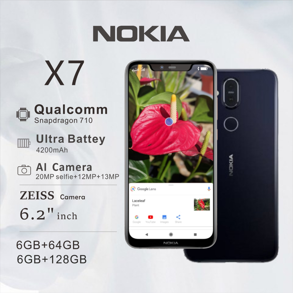 Nokia x7 | 6GB+128GB| dual sim | Snapdragon 710 |13MP+12MP | garansi indonesia | Nokia android | hp 