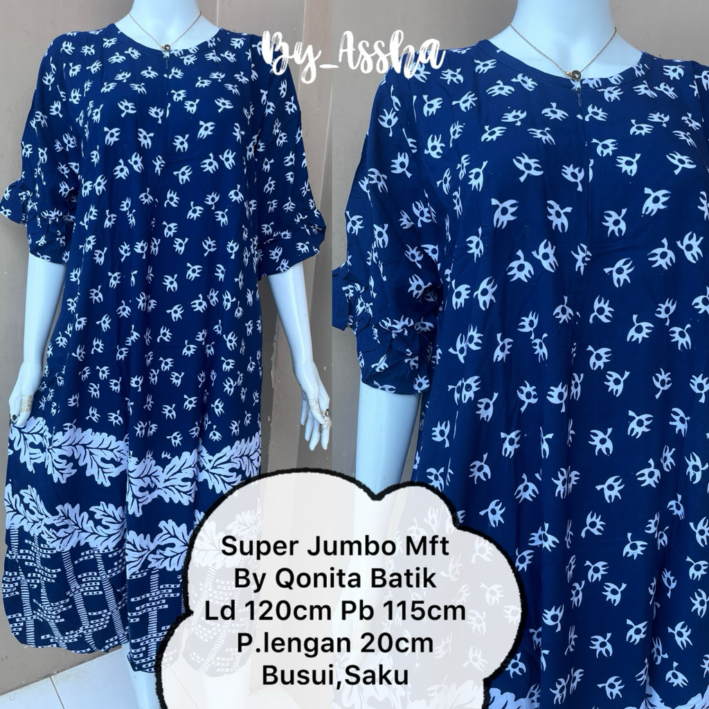 Qonita Daster batik Pekalongan Super Jumbo Busui