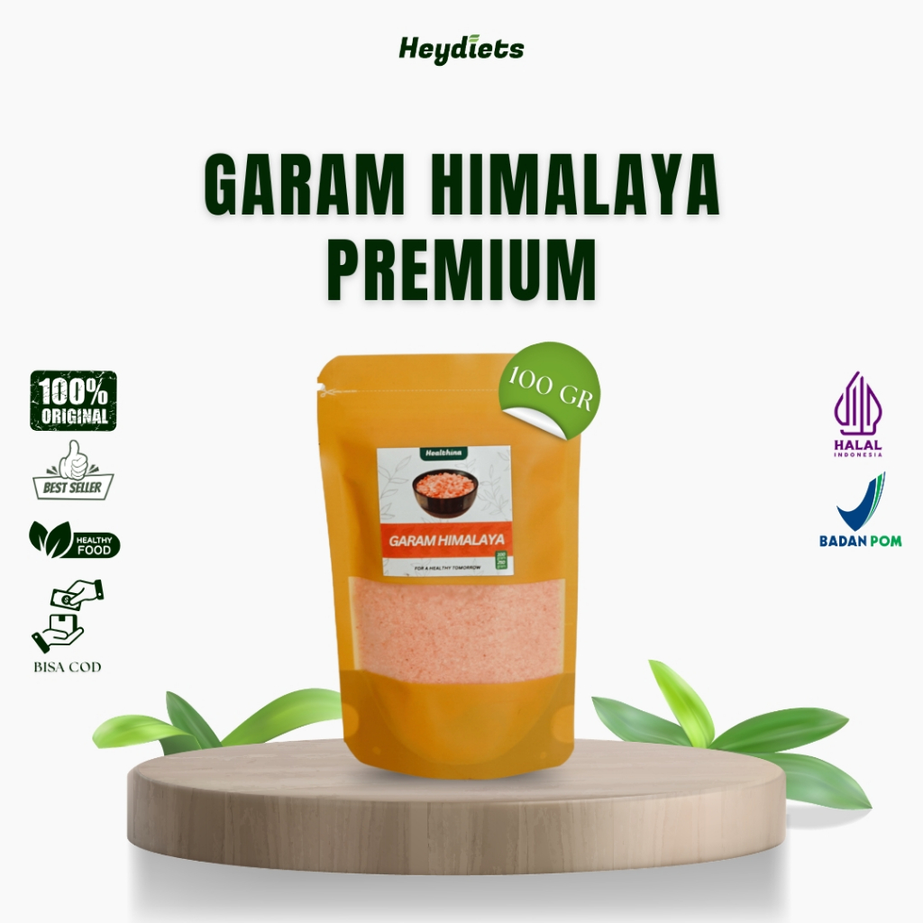 Garam Himalaya 100 gr/ Garam Original Premium Pink Salt/ Penyedap Rasa/ (COD MAKASSAR)