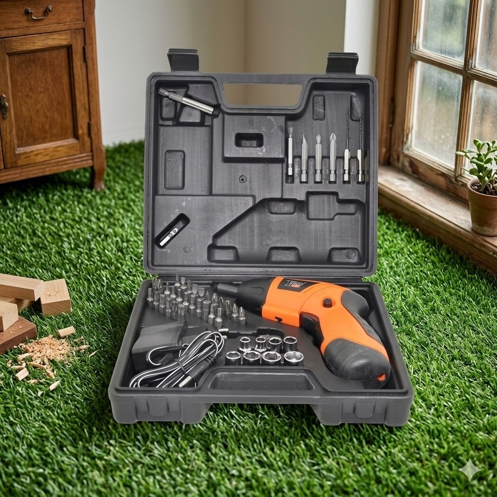 Jual Mesin Bor Mini Multifungsi Obeng Cas Bor Tangan X-Power Cordless Screwdriver