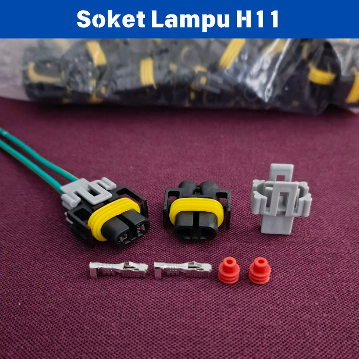 Socket Lampu H11 / Soket Lampu H11 Lampu Foglamp
