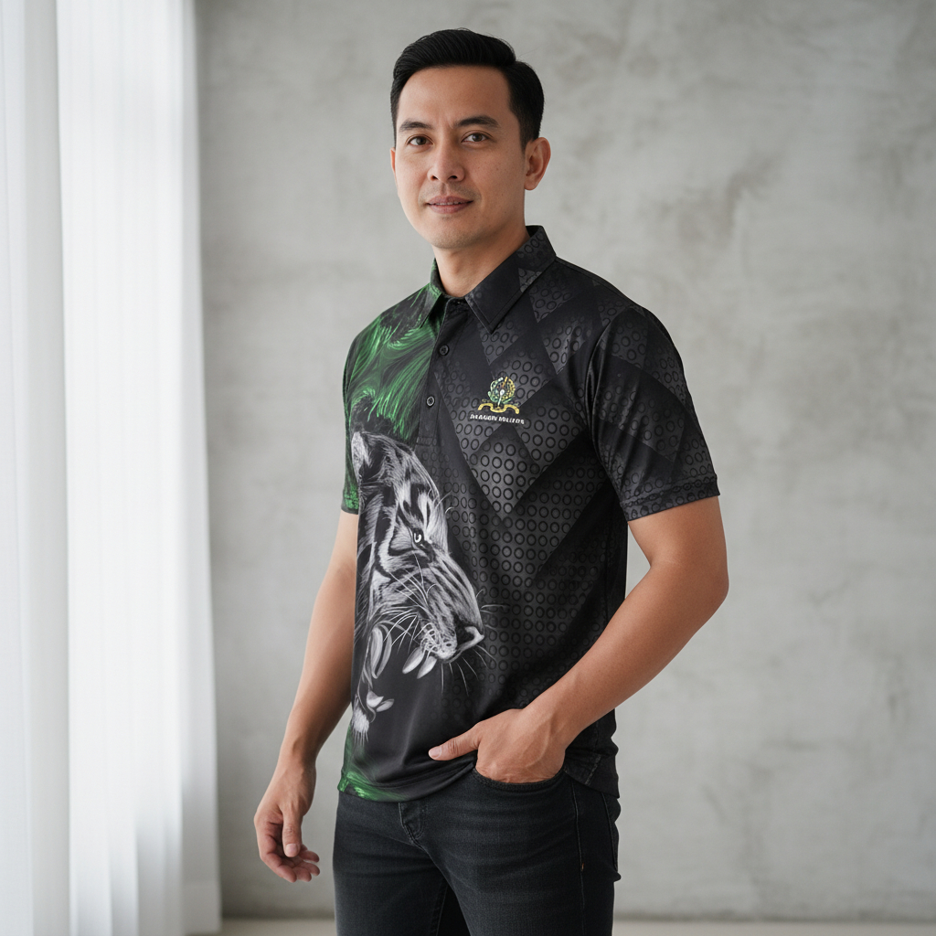 Kaos Polo Akademi Militer | kaos Jersey Akademi Militer Model Carbon Lion