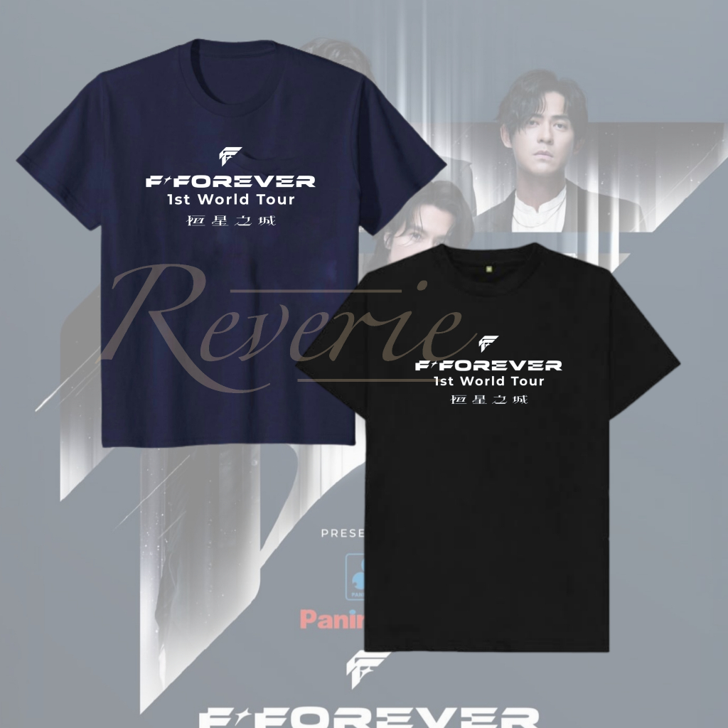 BAJU NOBAR KONSER F-FOREVER F4 TSHIRT KAOS CONCERT JERRY YAN VANNES WU VIC ZHOU JAKARTA SG KL MALAYS