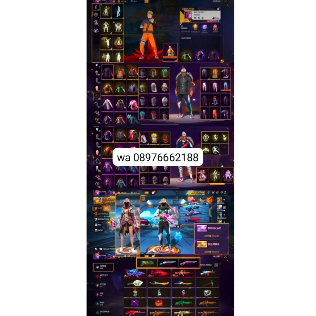 PROMO AKUN FREE FIRE AMAN DAN SULTAN