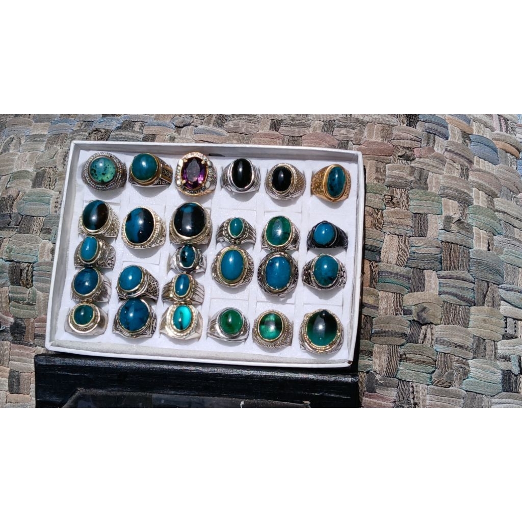 Batu Cincin Giok Aceh Hijau Segar