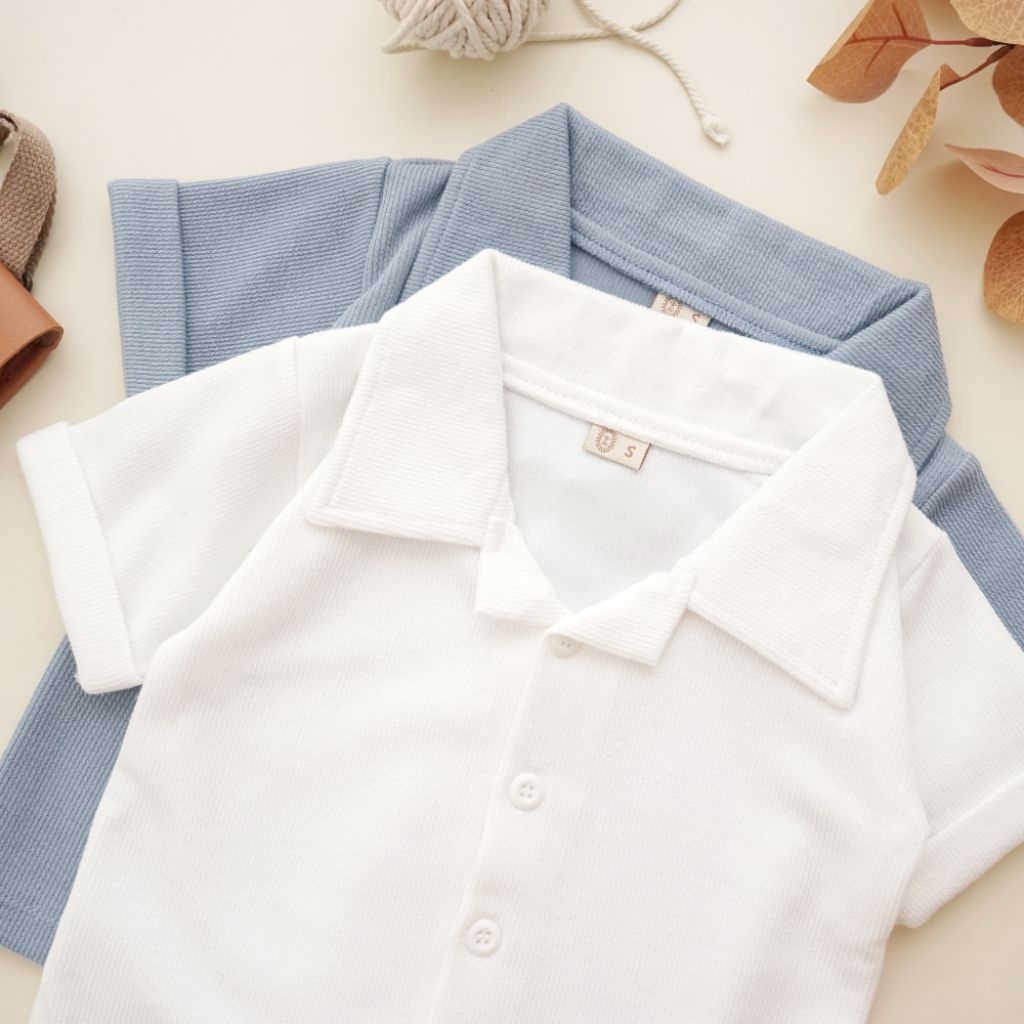 SACHIO SHIRT - Promo 4.4 Baju Anak Kemeja Premium Atasan Kerah Anak Laki-Laki & Perempuan