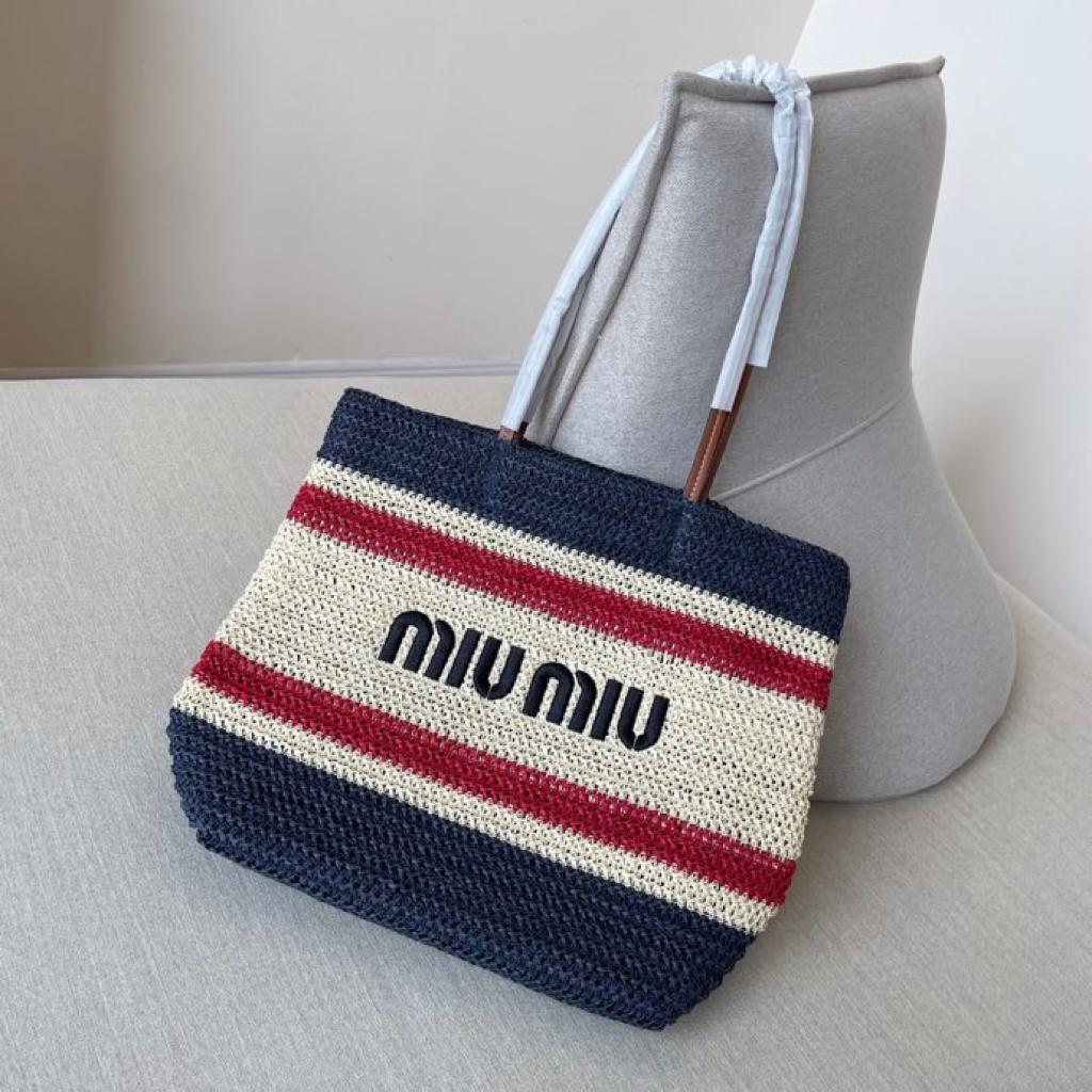 Tas Wanita Raffia Tote Bag Summer Style Beach Bag Fashion | MIU Raffia Tote Bag
