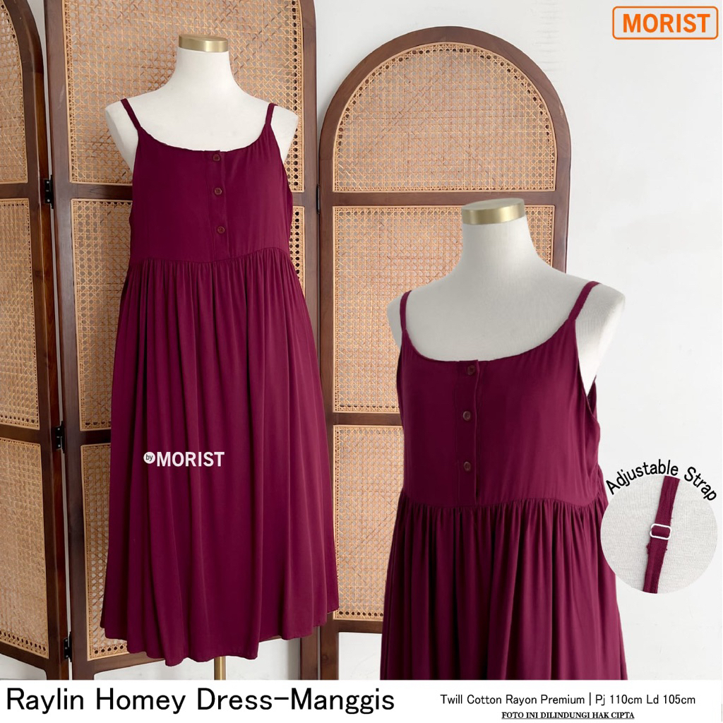 Homey dress daster rayon Raylin Miema by Morist berlabel