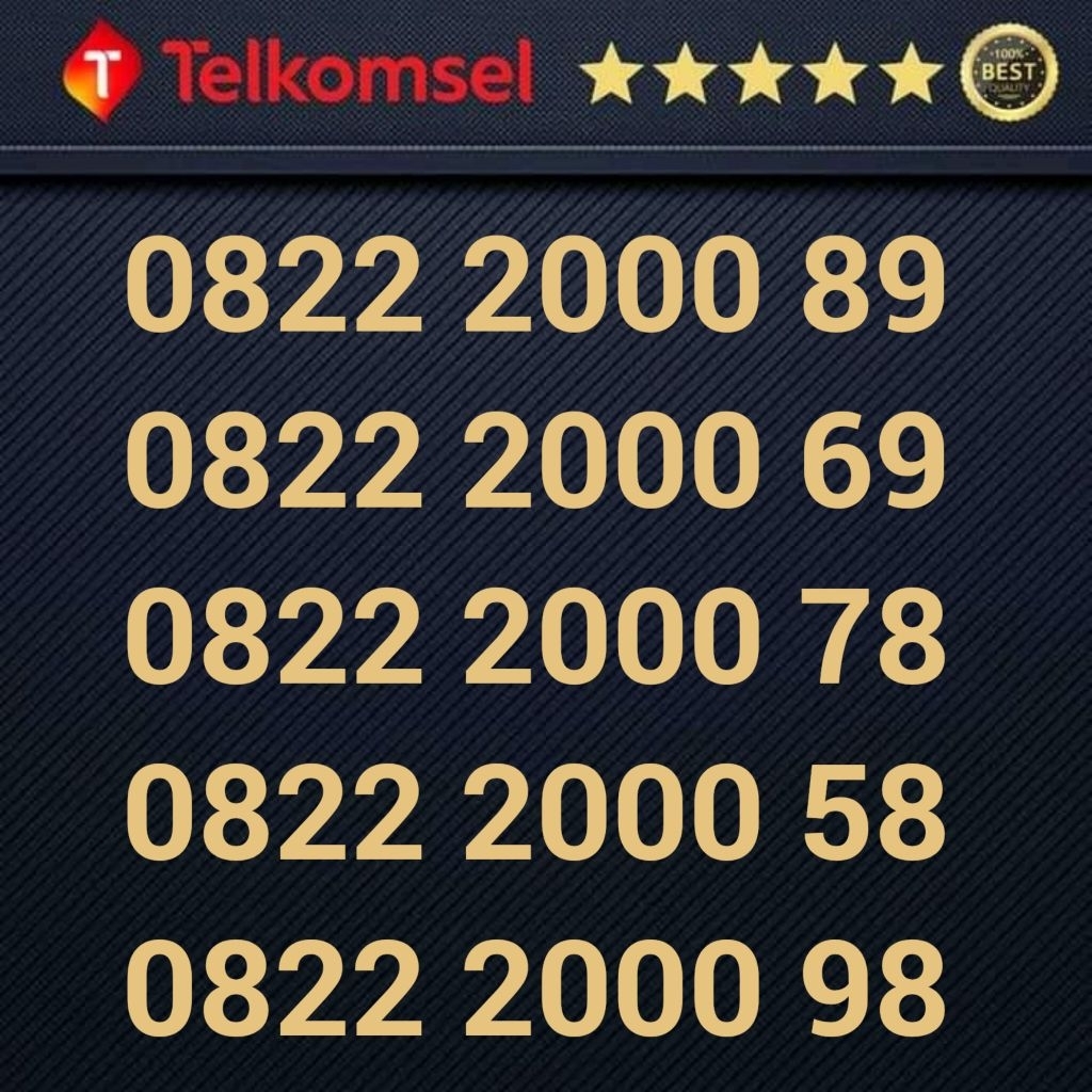 Kartu Perdana SIMPATI 10 Digit - Nomor Cantik - 08 222 000 89 08 222 000 69 08 222 000 78 08 222 000