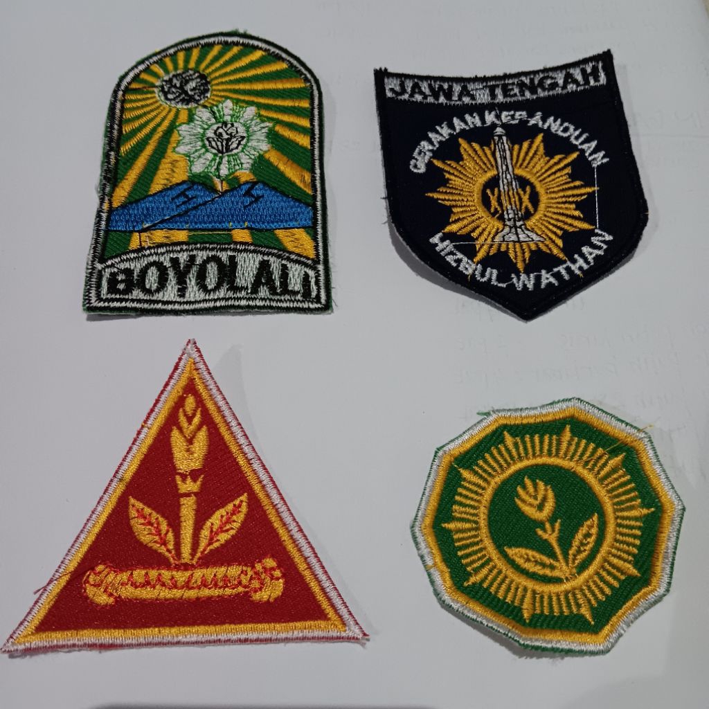 [100pcs] Bet LOGO HW BOYOLALI GERAKAN KEPANDUAN 100 biji full bordir / logo hw original