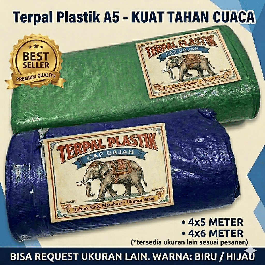 Terpal A5 Uk 4x5 4x6 / Terpal Plastik A5 / Terpal 4x5 / Terpal 4x6 / Terpal A5