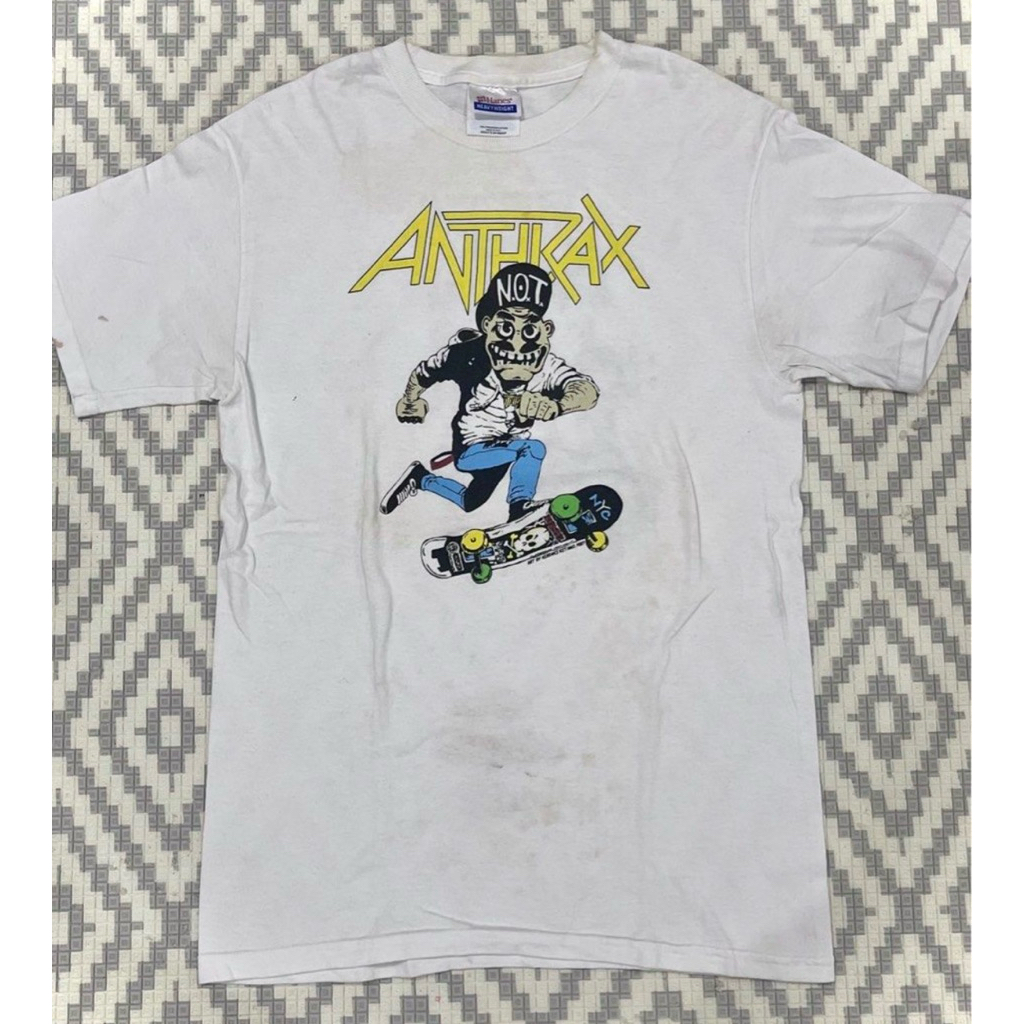 2006 ANTHRAX Mosh It Up Band Tee Kaos Band Hanes