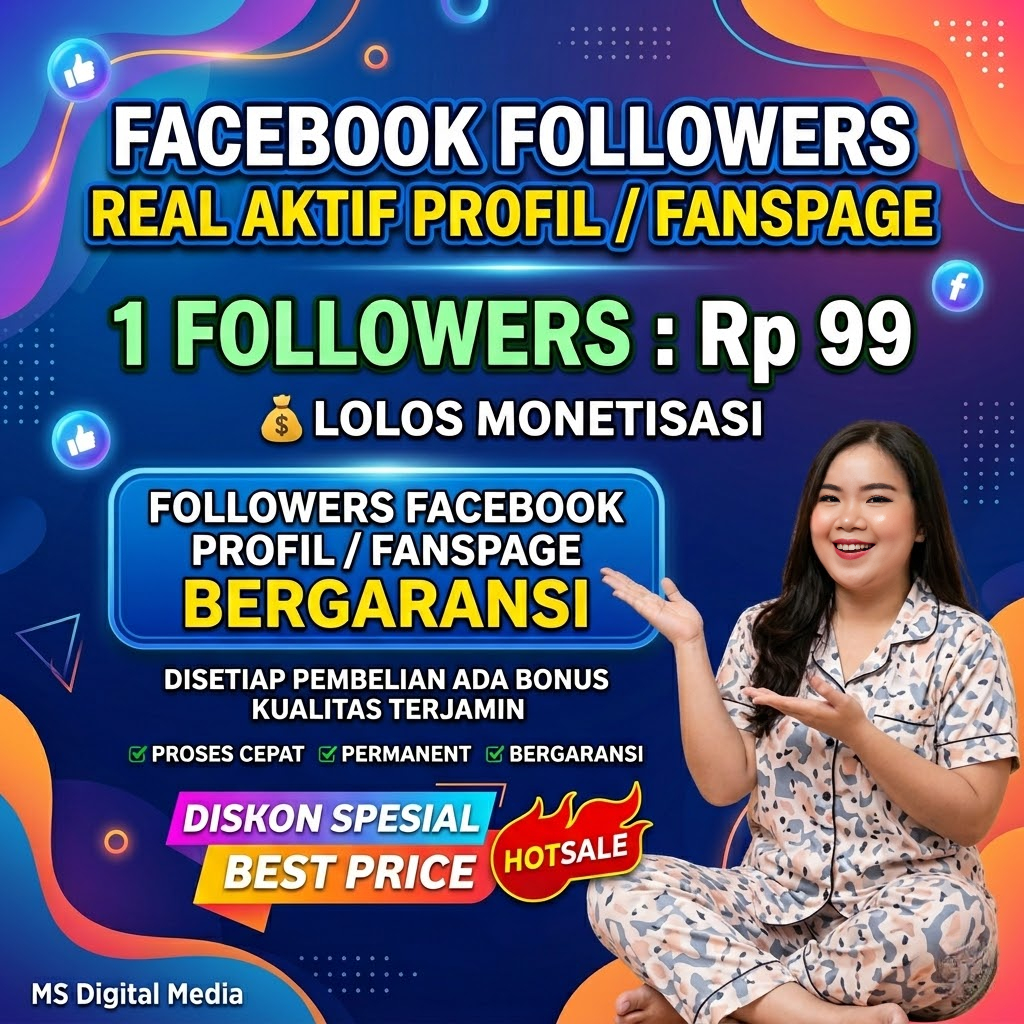 FACEBOOK FOLLOWERS REAL AKTIF PROFIL / FANSPAGE