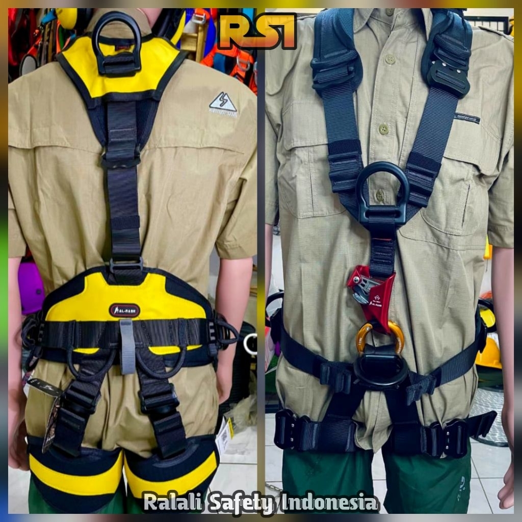 Full Body Harness Al Nasr Pro Premium Original – Safety Harness EN361, D-Ring Lengkap, Tahan Beban T