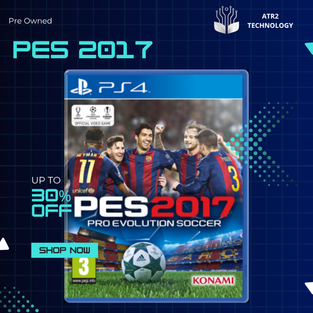 PRO EVOLUTION SOCCER 2017 PS4 - BD ORIGINAL (SECOND / BEKAS)