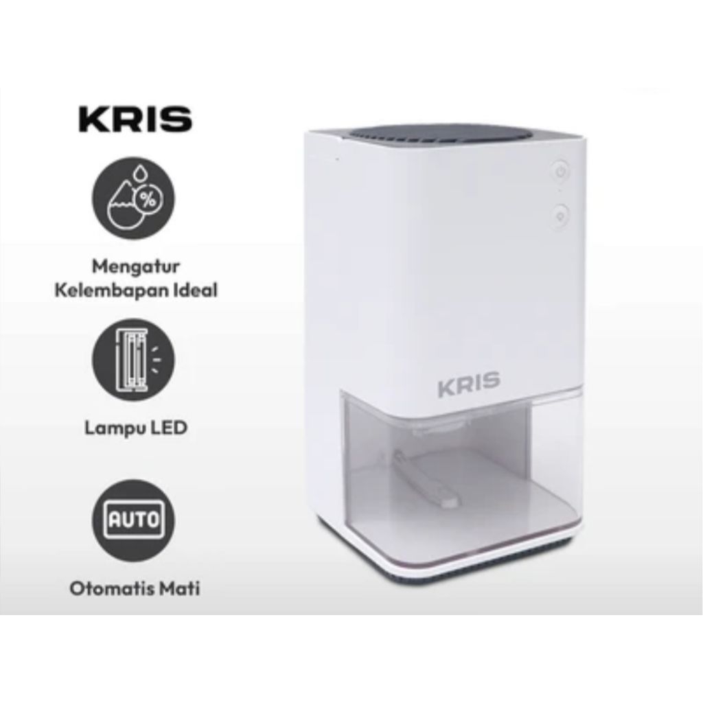 dehumidifier mini portable KRIS ORIGINAL mesin serap lembab pengering udara