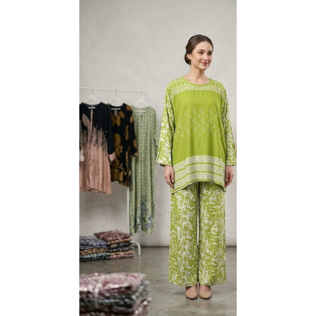 SETELAN BATIK PREMIUM WANITA PARADISE LD120