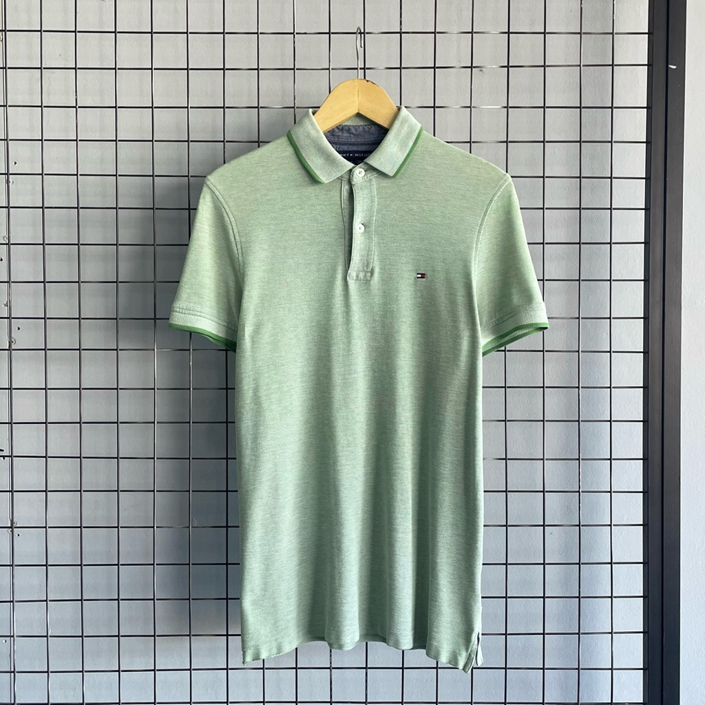 Tommy Hilfiger Poloshirt in Green / Kaos Kerah Tommy Hilfiger