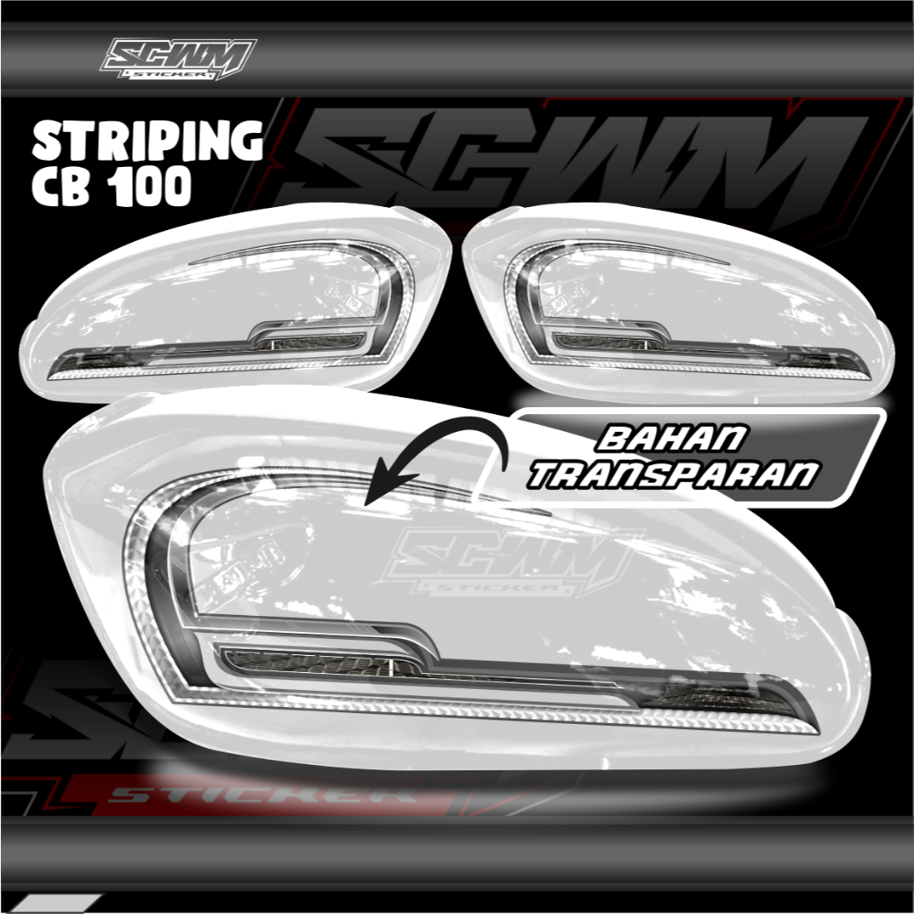 STRIPING TRANSPARAN CB100, STRIPING TERBARU TRANSPARAN, STRIPING HONDA CB100, STRIPING CB HEREX, STR