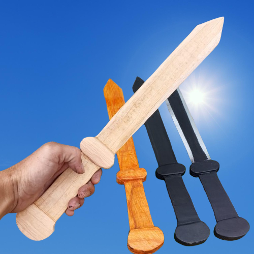 Pedang Kayu Panjang 60cm Peralatan Latihan Silat Beladiri IPSI - Pedang Kayu Miniatur