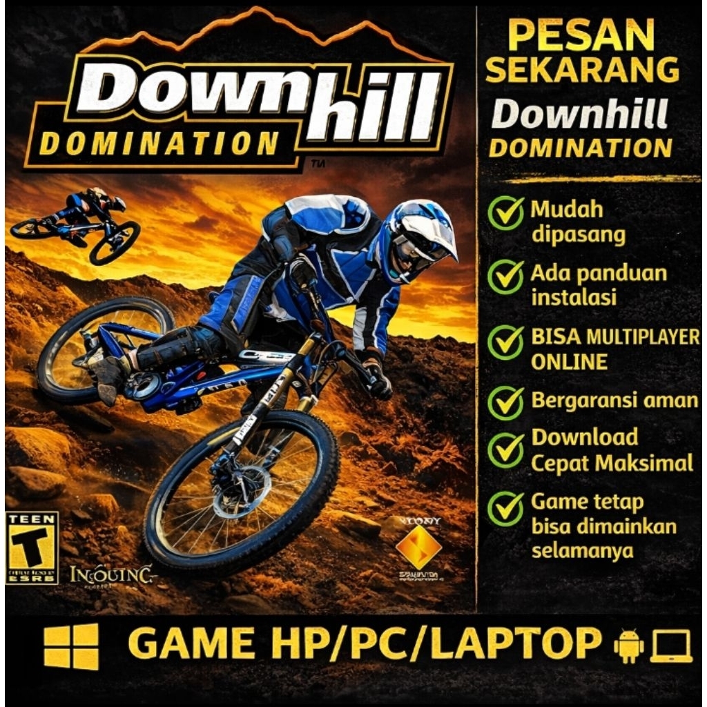 DOWNHILL DOMINATION PS2 - GAME HP - PC/LAPTOP