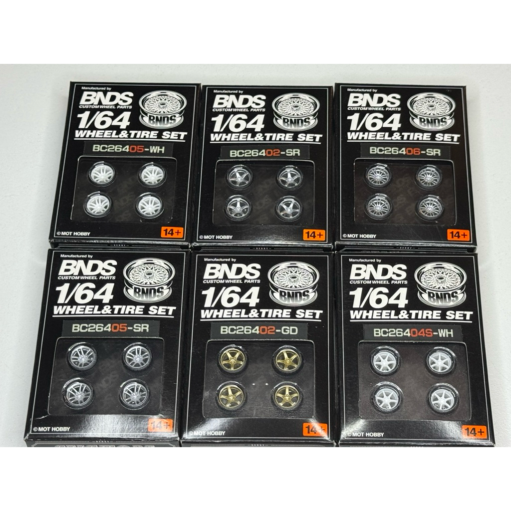 Velg Diecast 1:64 BNDS Bahan Plastik Ban Karet