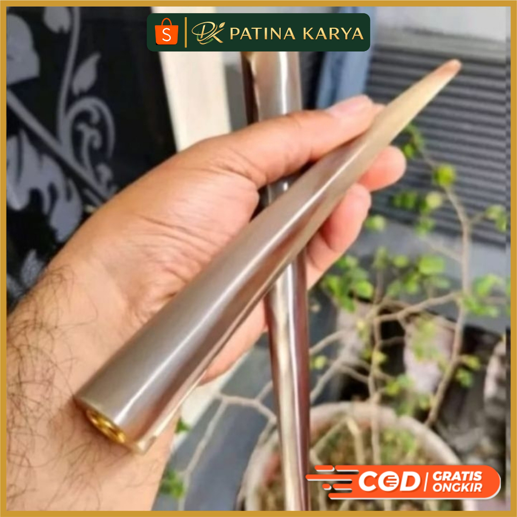 Pipa Once Tanduk Kerbau Asli Premium - Bule Lancip Super Panjang 13-14 Cm