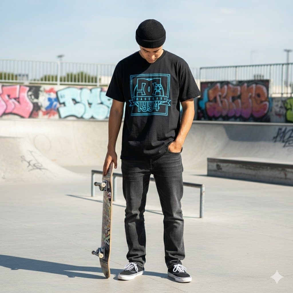kaos T shirt DC shoes buildup size M original