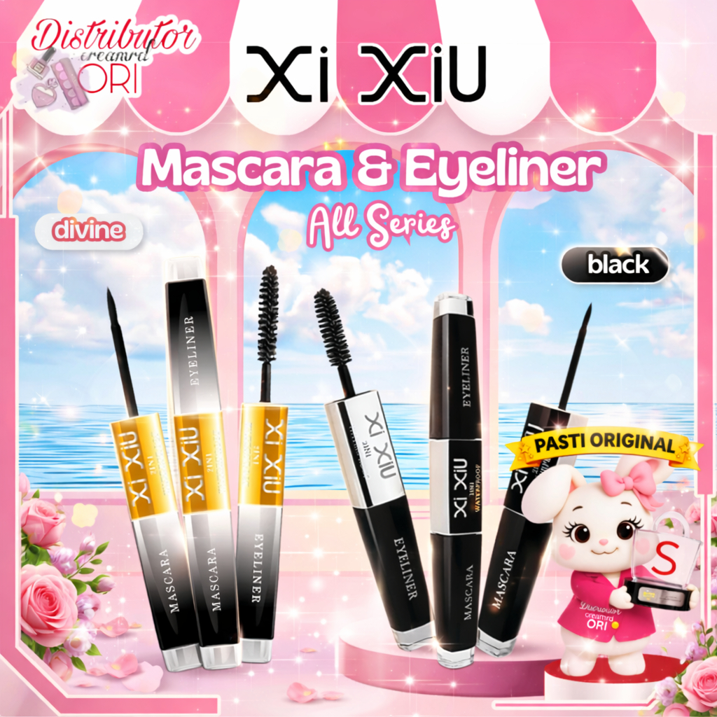 XI XIU 2in1 Mascara Eyeliner | Divine mascara Xixiu maskara eyeliner 5g