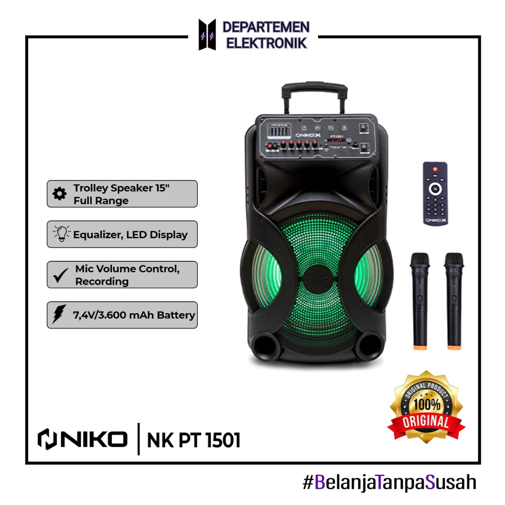NIKO SPEAKER 15" 1501 TROLLEY SPEAKER