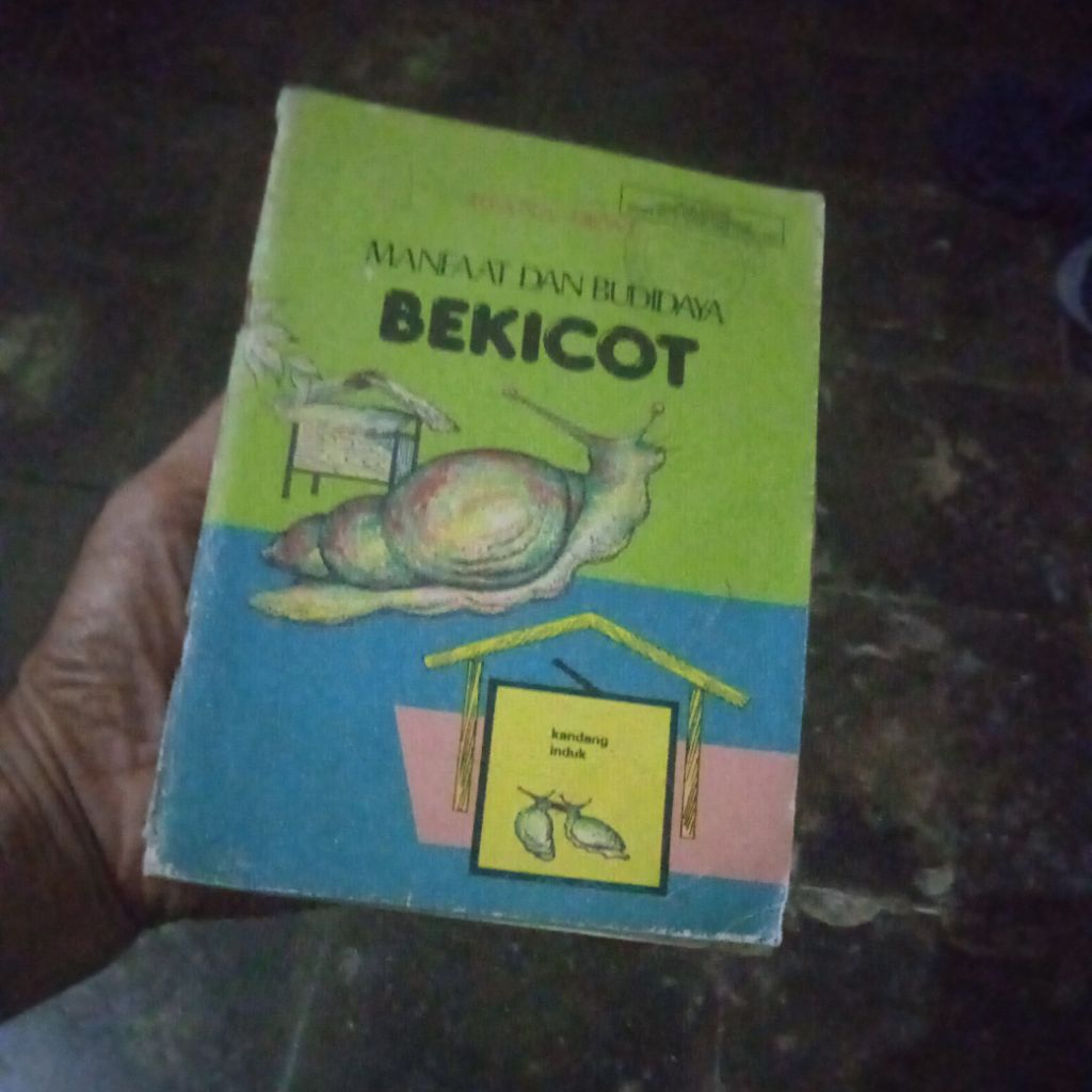 buku Budidaya Bekicot, buku original jadul