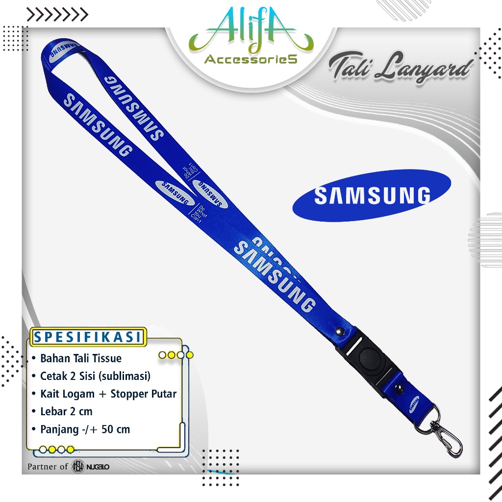 TALI LANYARD GANTUNGAN ID CARD/HP/KUNCI/DLL.. SAMSUNG