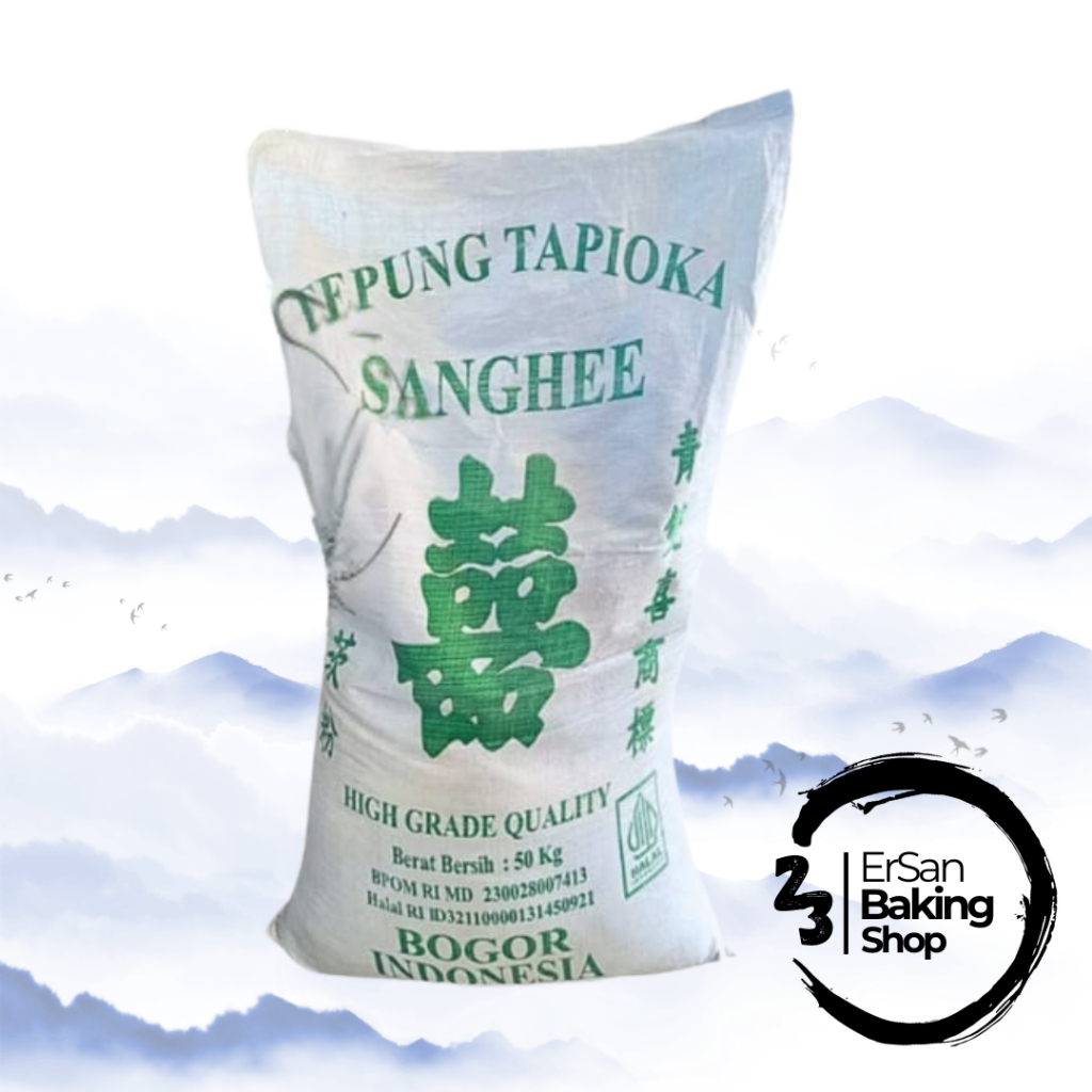 Tepung Tapioka Sanghee/Kanji Sanghee/Tapioca Starch  Curah Kiloan Timbangan Eceran Repack 1 Kg