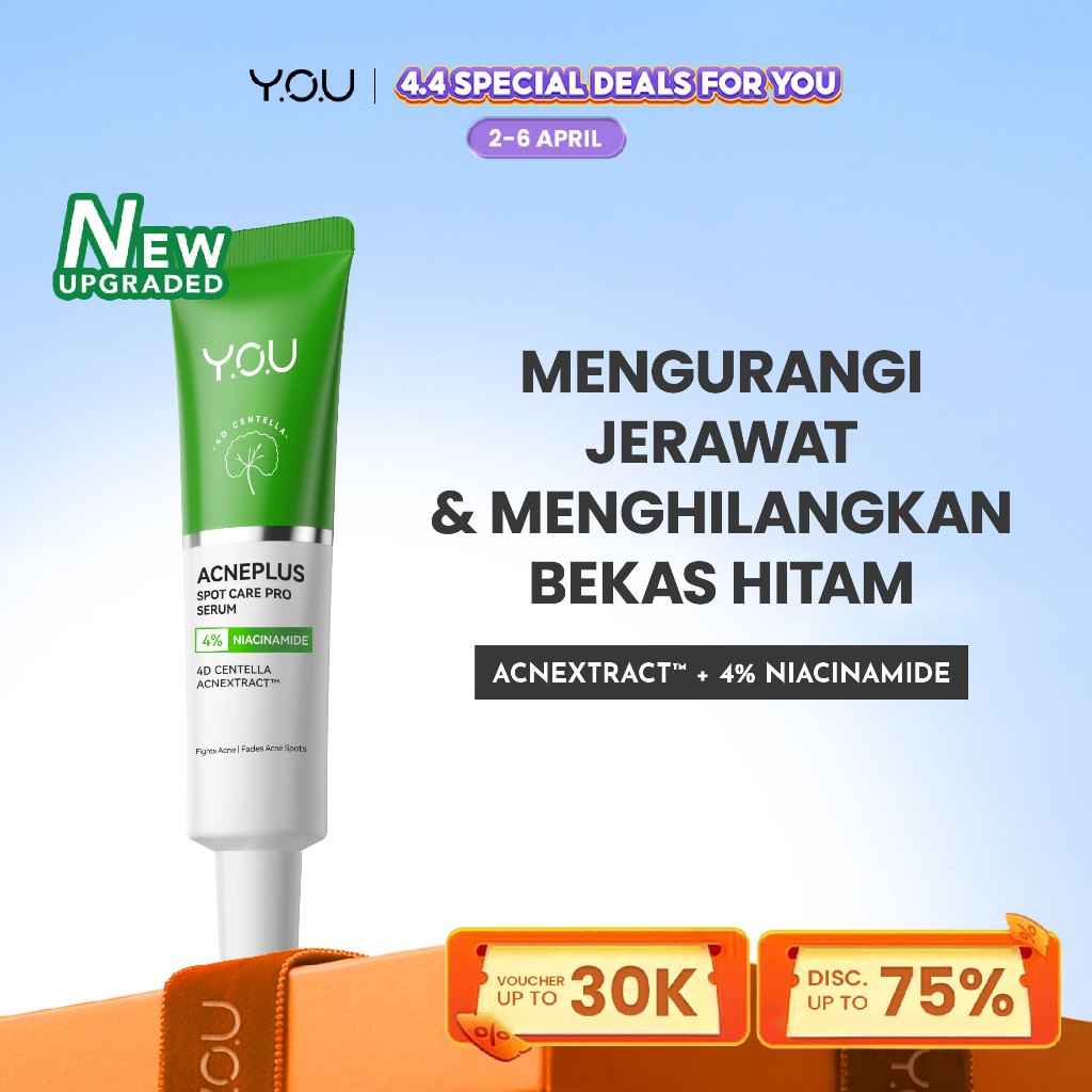 [UPGRADED] YOU AcnePlus Spot Care Pro Serum Obat Totol Jerawat B5 Barrier Moisturizer Gel Obat Bekas