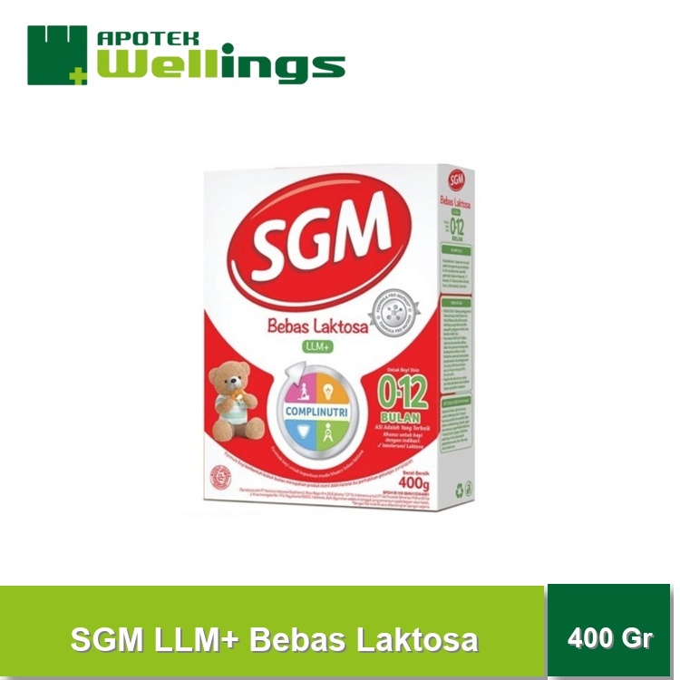 Wellings SGM LLM+ Bebas Laktosa 400g