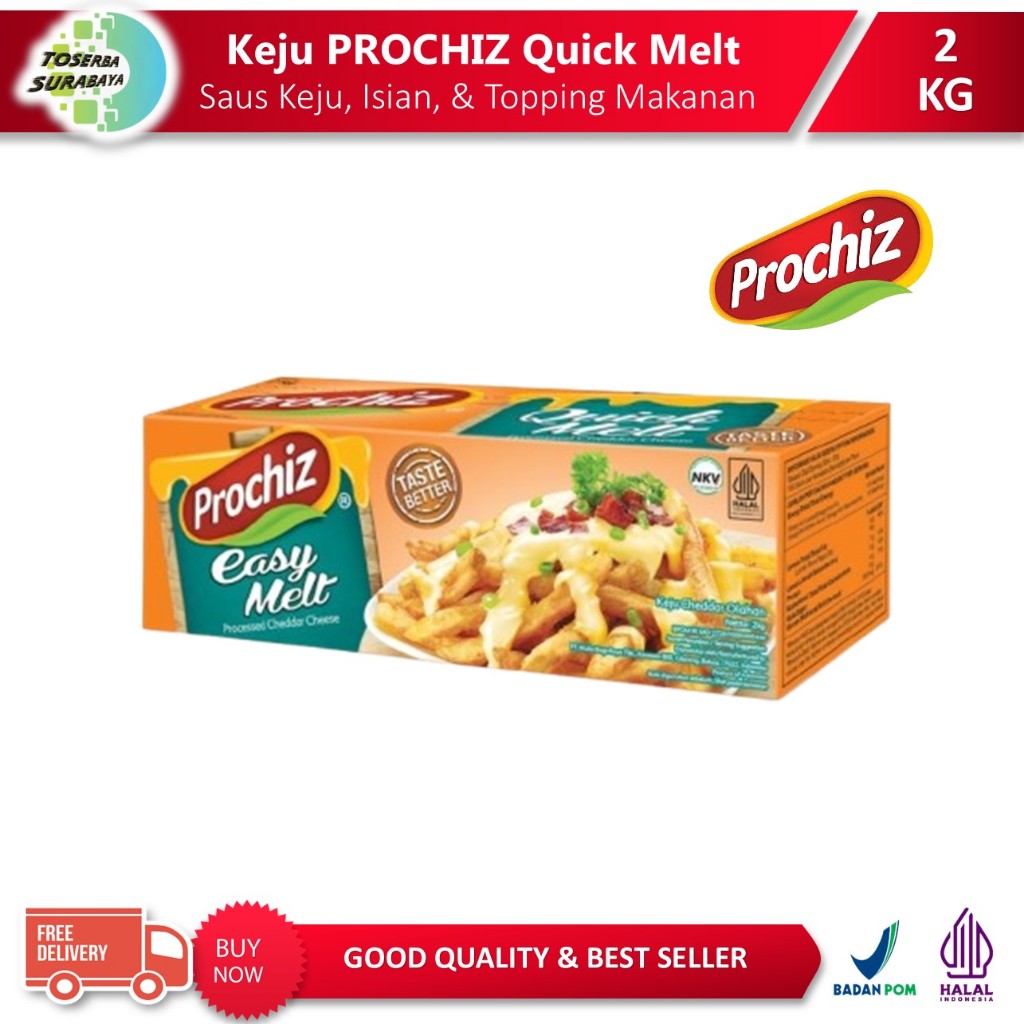 Kemasan 2 KG - Keju Prochiz QUICK MELT 2 KG