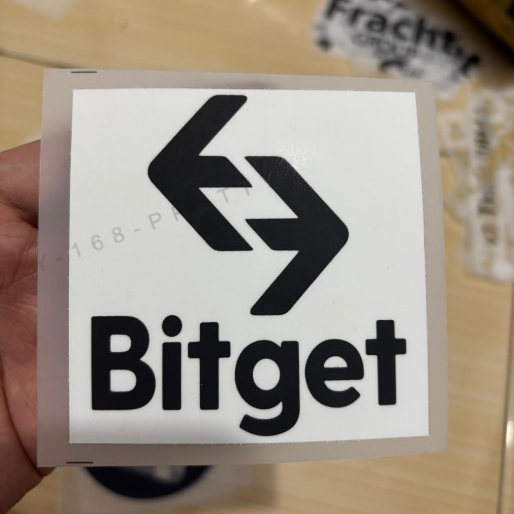 Patch Badge Bitget Putihhitam Print Hk