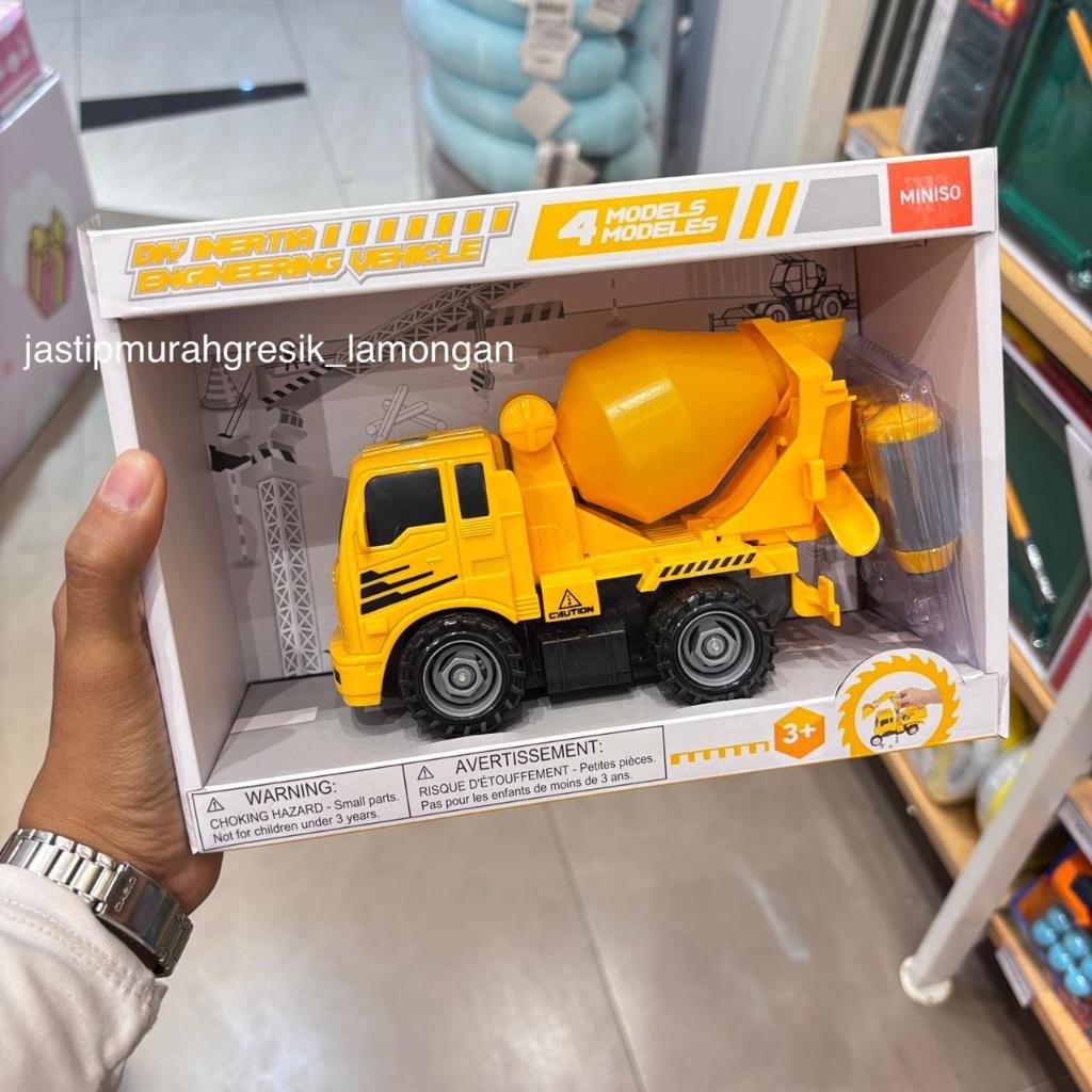 Mainan Mobil Konstruksi Anak Miniso Engineering Vehicle Inertia Truck | Miniso Toys