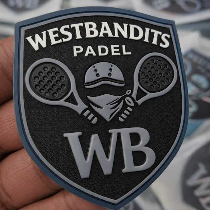 Patch Jersey Custom Rubber Silikon Karet TPU 3D Hotmelt Velcro Ukuran Standar