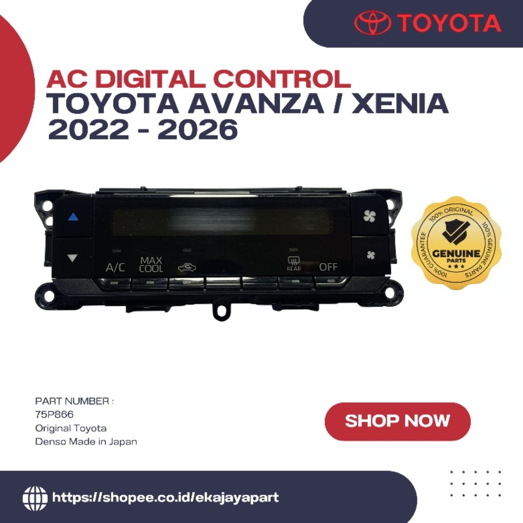AC Digital Control Toyota Avanza Xenia 2022 - 2026